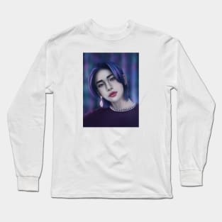 Hyunjin with blue eyes Long Sleeve T-Shirt